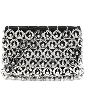 Rabanne Metal-Disc Clutch Bag - Black