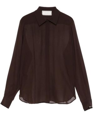 Tagliatore Long-Sleeve Shirt - Brown
