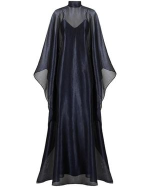 ‎Taller Marmo Sphinx Mock-Neck Maxi Dress - Blue