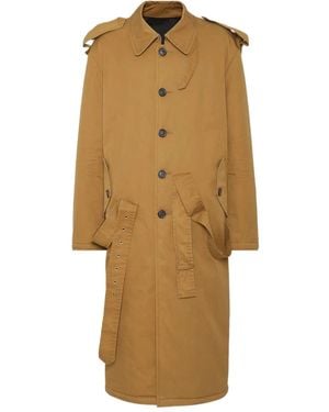 DSquared² Buttoned-Up Trench Coat - Natural