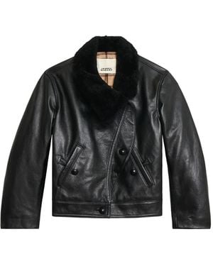 Isabel Marant Briyana Leather Jacket - Black