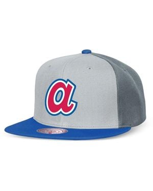 Mitchell & Ness Braves Colourblock Cap - Blue