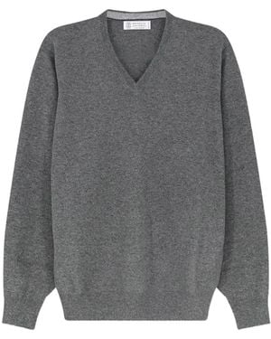 Brunello Cucinelli Cashmere Sweater - Grey