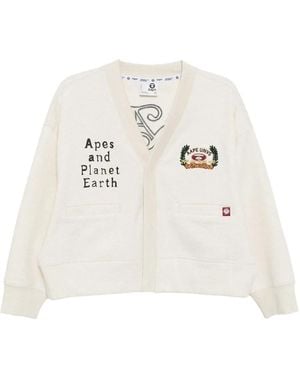 Aape By A Bathing Ape ロゴ カーディガン - ホワイト
