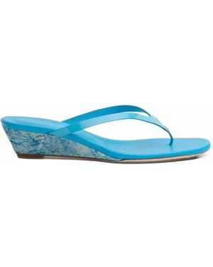 Christopher Esber Scala Wedge Sandals - Blue