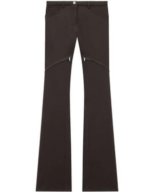 Courreges Ellipse Low-Rise Twill Trousers - Black