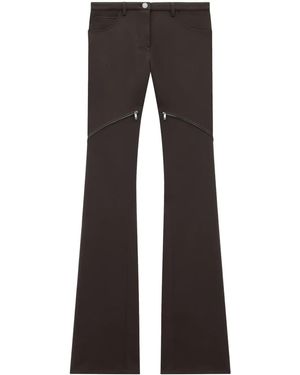 Courreges Ellipse Low-Rise Twill Trousers - Black