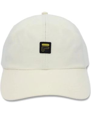 Fila Hylo Logo-Patch Baseball Cap - White