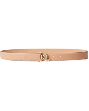 Ralph Lauren Logo-Detail Buckle Belt - Natural