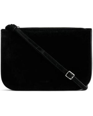 Yu Mei Vi Bag Suede Crossbody Bag - Black