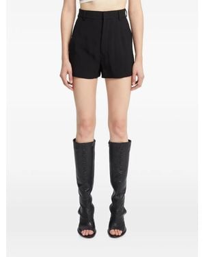 Ann Demeulemeester Stine High-Waisted Tailored Shorts - Black