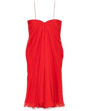 McQueen Strapless Dress - Red