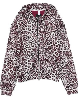 Marc Cain Leopard-Print Hoodie - White