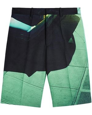 Jil Sander プリント ショートパンツ - グリーン