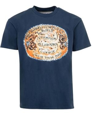 One Of These Days Graphic-Print T-Shirt - Blue