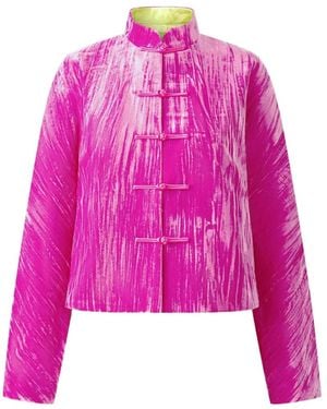 Shanghai Tang Tang Velvet Jacket - Pink