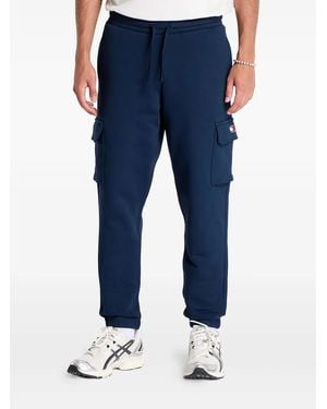 Tommy Hilfiger Badge-Appliqué Track Pants - Blue