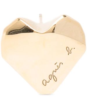 agnès b. Inflating Love Stud Necklace - White