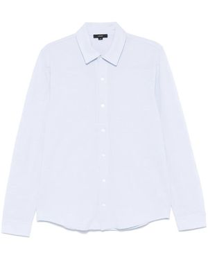 Vince Piqué-Weave Cotton Shirt - White
