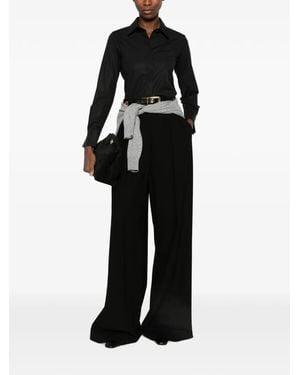 Max Mara Langärmeliges Hemd - Schwarz