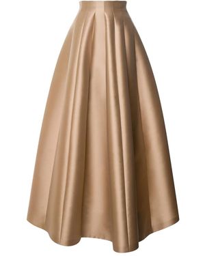 Alberta Ferretti Satin Skirt - Brown