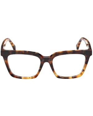 Max Mara Eyewear Lunettes De Vue À Monture Carrée - Marron