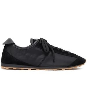 Jacquemus Suede-panel Nylon Sneakers - Black