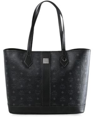 MCM Borsa Tote New Liz Visetos Media - Nero