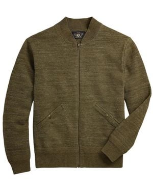 RRL Cardigan Mit Reißverschluss - Grün