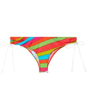 Emilio Pucci Slip Bikini Con Stampa Iride - Blu