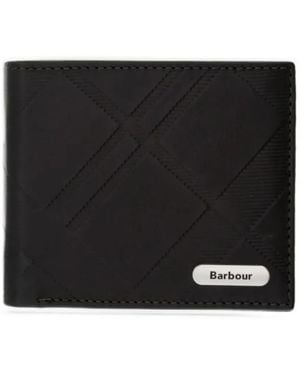 Barbour Brunton Leather Wallet - Black