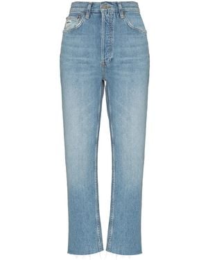 RE/DONE '70S Stone Pipe Straight-Leg Jeans - Blue