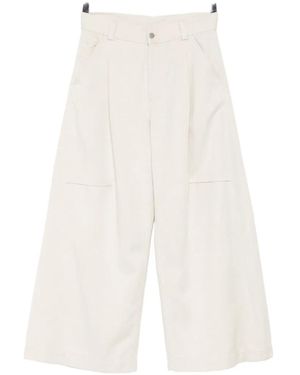Marina Yee Vaqueros Anchos Con Pinzas - Blanco