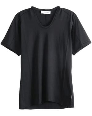 Kiko Kostadinov Raw-Edge Scoop-Neck T-Shirt - Black