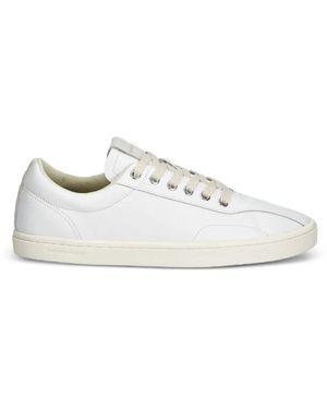 Stepney Workers Club Surma Leather Panelled Trainers - White