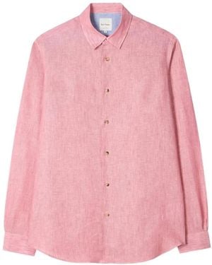 Paul Smith Linen Shirt - Pink