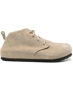 Birkenstock Zapatos Dundee De Ante Con Cordones - Blanco
