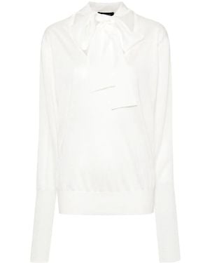 Fabiana Filippi Maglione A Maniche Lunghe - Bianco