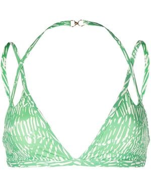 Jonathan Simkhai Top Bikini Con Dettagli Cut-Out - Verde