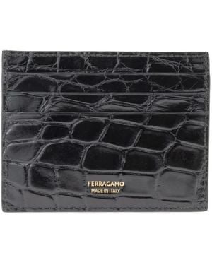 Ferragamo Gancini Cardholder - Black