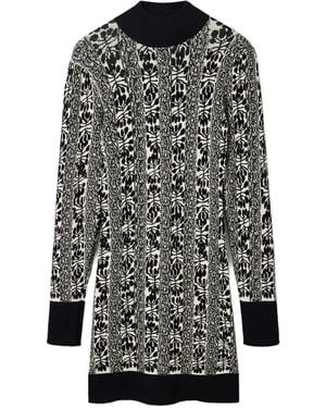 Desigual M. Christian Lacroix Floral-Print Mini Dress - Black