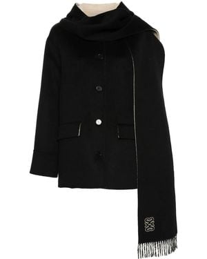 Sandro Giacca Con Cappuccio - Nero
