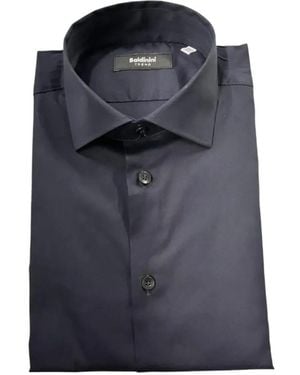 Baldinini Chemise En Coton À Manches Longues - Bleu