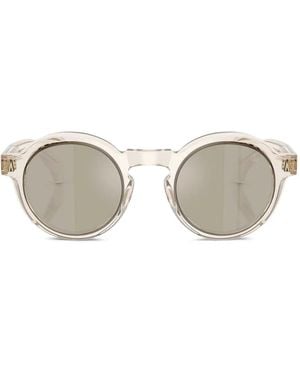 Moncler Aurone Round-Frame Sunglasses - Natural