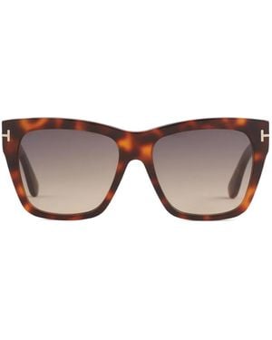 Tom Ford Square-Frame Sunglasses - Brown