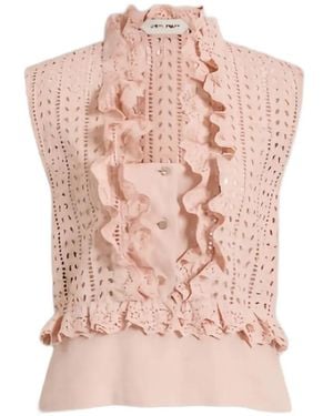Alberta Ferretti Ruffled Top - Pink