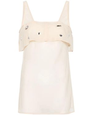 3.1 Phillip Lim ビジュートリム シアートップ - ナチュラル