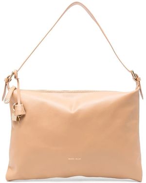 Marc Ellis Nevada Padlock-Detail Shoulder Bag - Natural