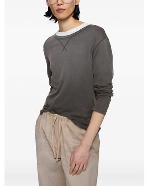 Acne Studios Camiseta Con Logo En Spray - Gris