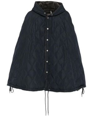 Taion Quilted Hooded Jacket - Blue
